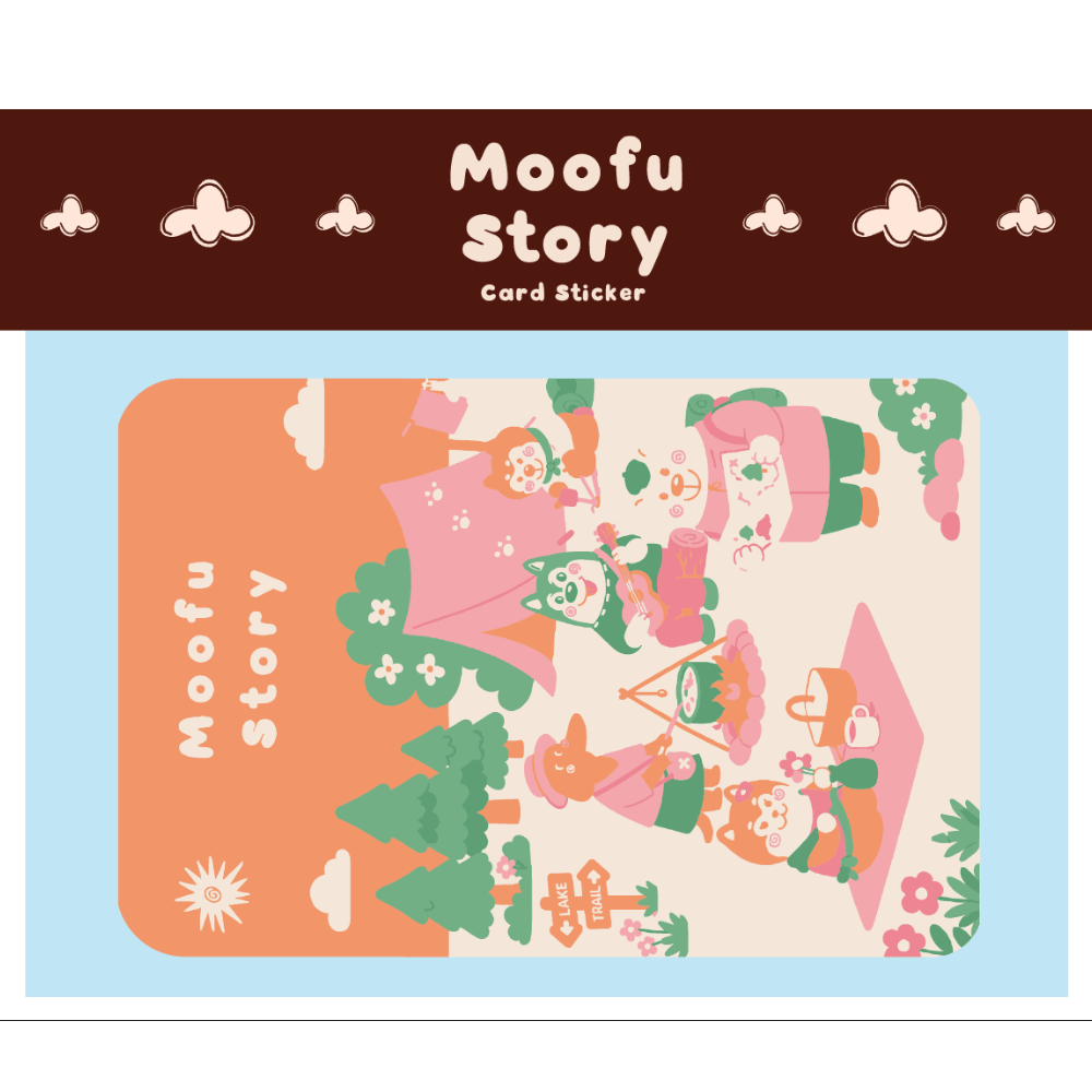 MOOFU สติ๊กเกอร์ติดบัตร 