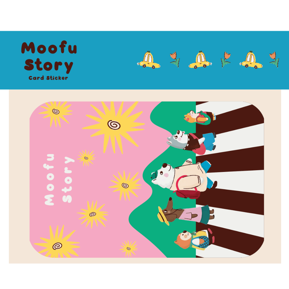 MOOFU สติ๊กเกอร์ติดบัตร 