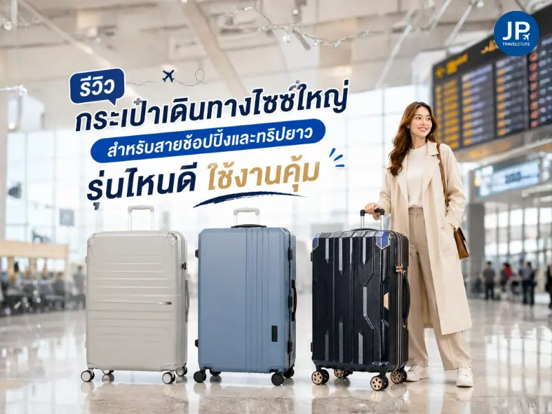 รีวิวกระเป๋าเดินทางไซซ์ใหญ่ สำหรับสายช้อปปิ้งและทริปยาว รุ่นไหนดี ใช้งานคุ้ม